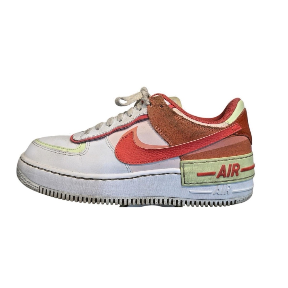 Nike white and orange women's W AF1 Shadow CI919110 size‎ 9